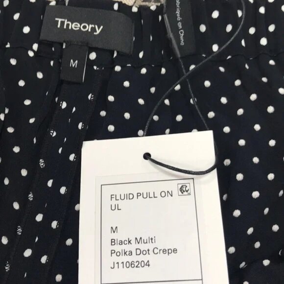 Theory Fluid Polka Dot Culotte Pants - Picture 8 of 9